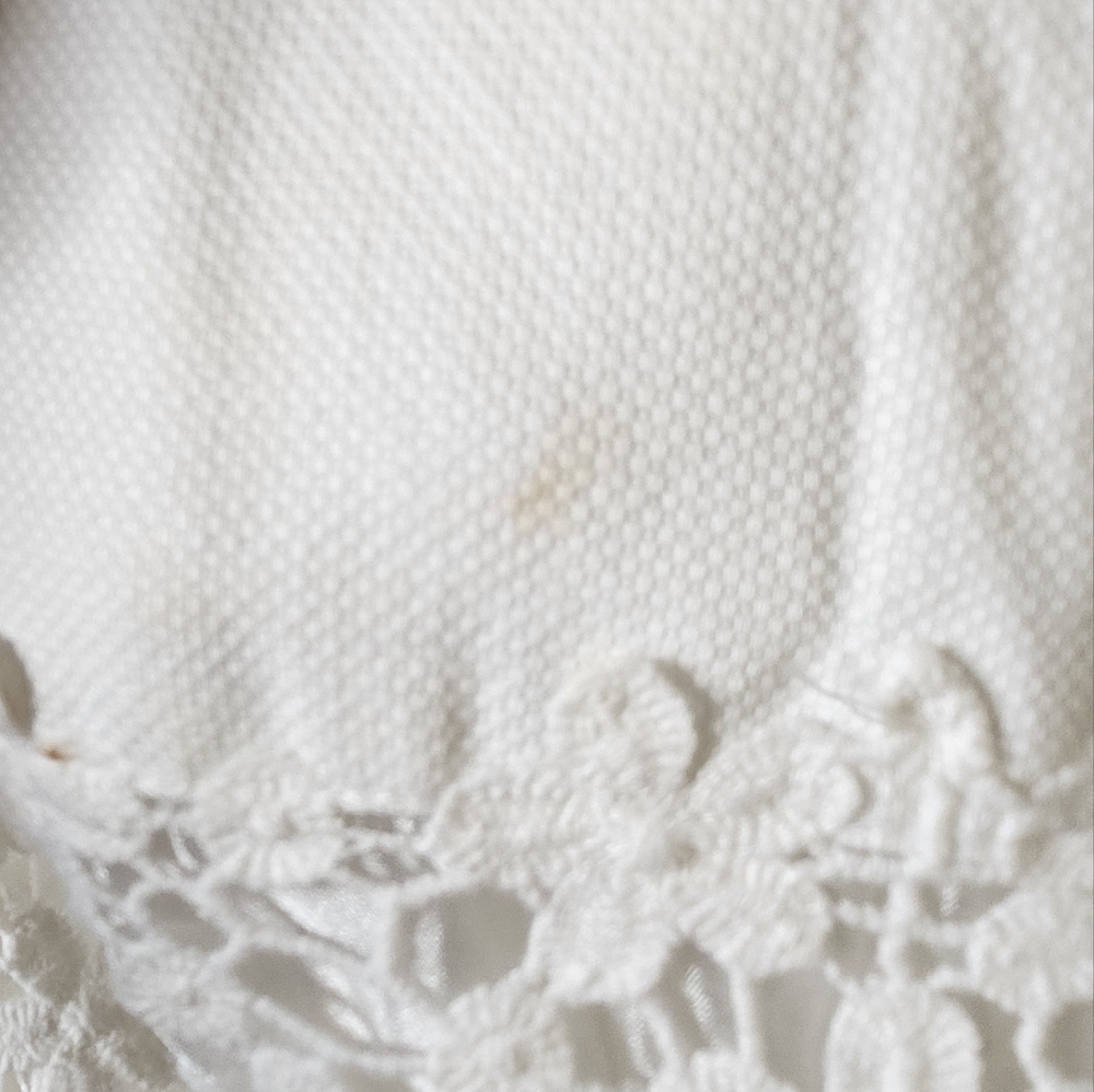 J. Crew Factory women's white cotton embroidered lace trim shift casual dress 8 - Picture 6 of 10
